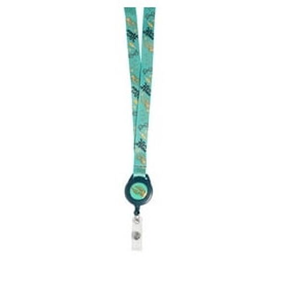 Harry Potter Snitch Lot of 2 Lanyards with Badge Reel for ID Badges green teal - Picture 2 of 8
